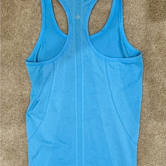 Lululemon Swiftly Tech Turquoise Blue Tank Top Size 8 - Picture 2 of 5